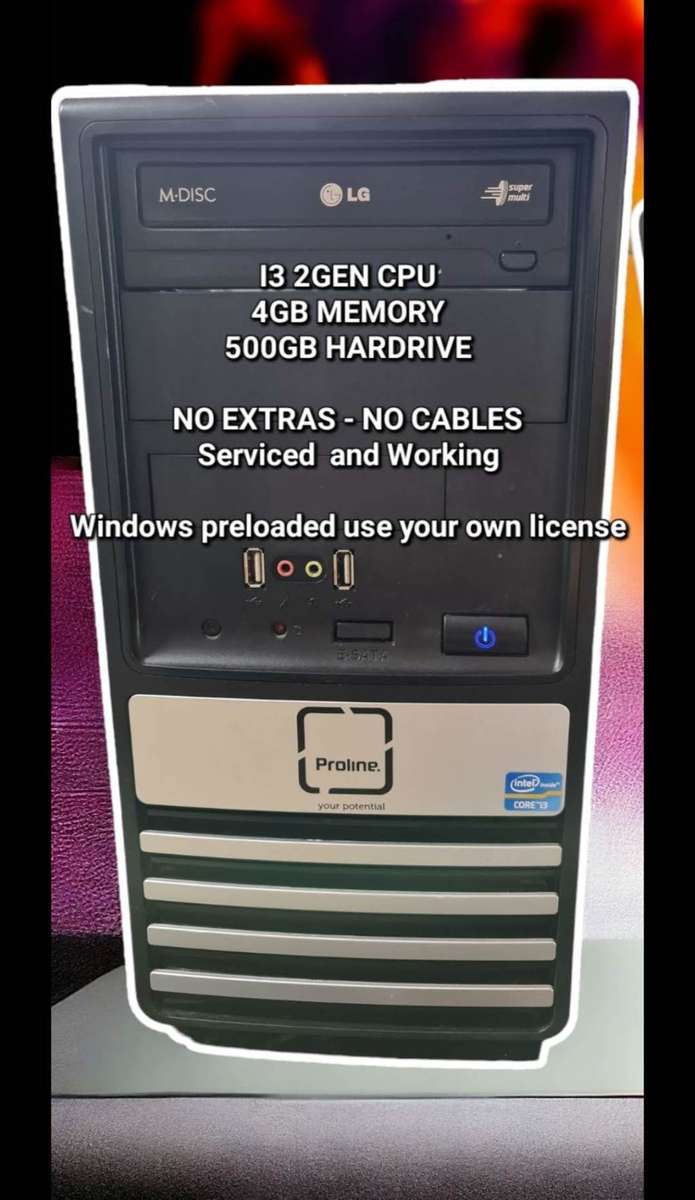 PC Desktops & AllinOnes (USED) I3 2GEN COMPUTER BOXES (HAS SOME SCRATCHES AND MARKS) WORKS